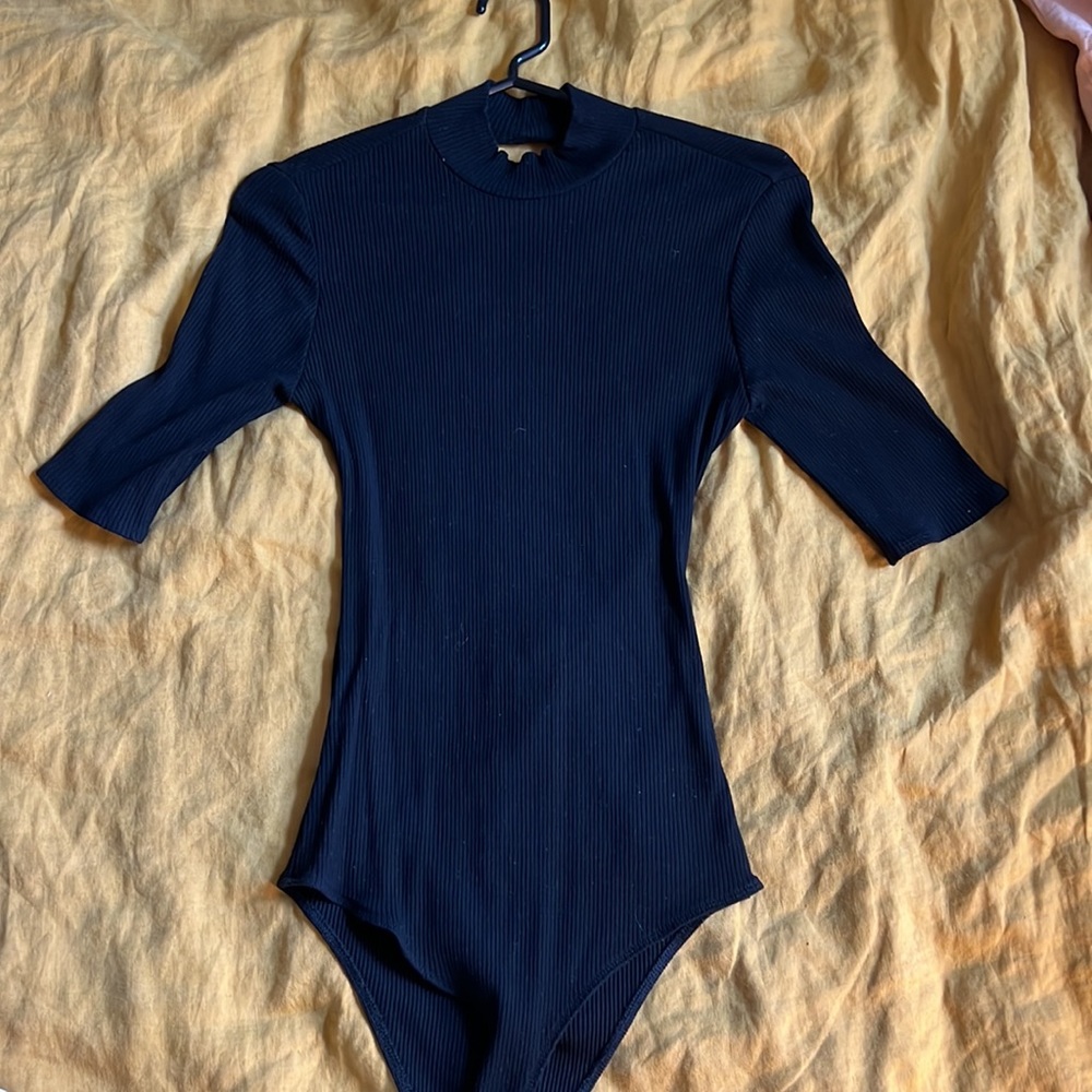 Reformation open back body suit